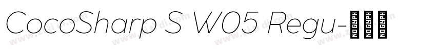 CocoSharp S W05 Regu字体转换